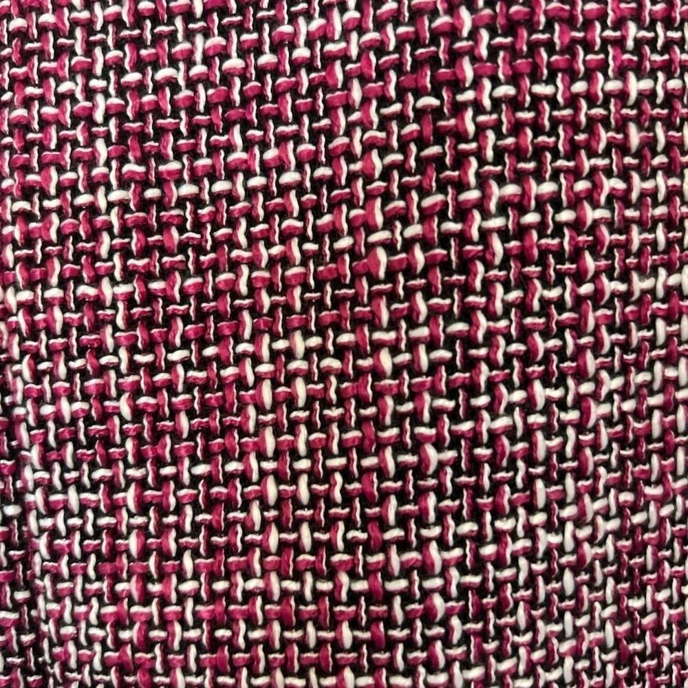 Bar III XXL Women's Tweed Patch-Pocket Kissing Jacket Pink Black White Career